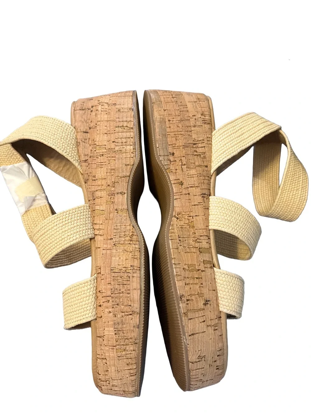 Steve Madden Women's Sashes Platform Sandals, Color: Natural, Size: 9M NWT